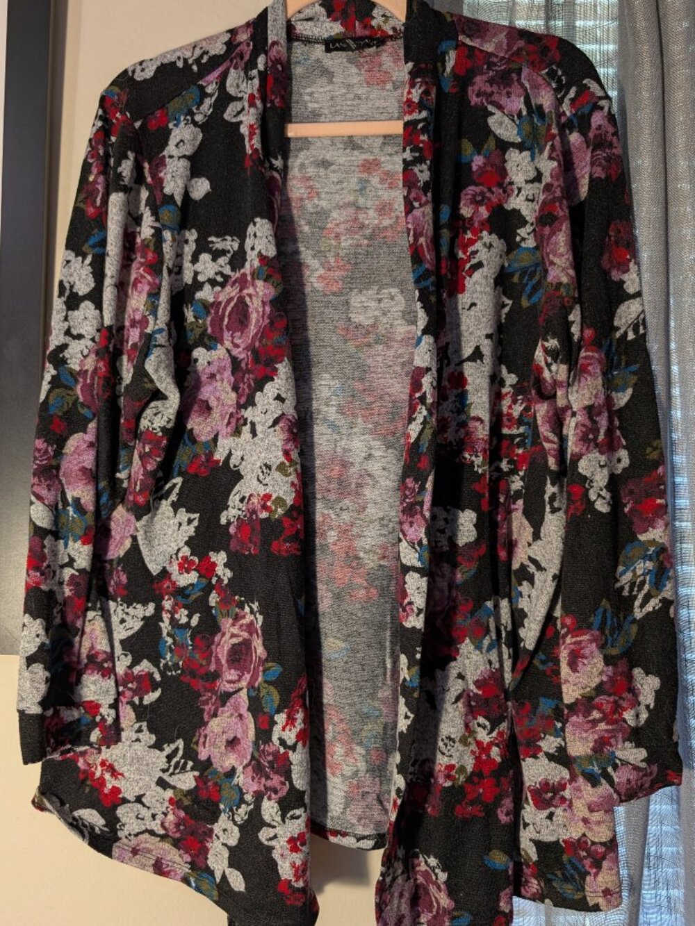 Lane Bryant Floral Open Front Cardigan Size 26/28